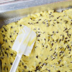 Pour into cake mix bars batter in baking pan.