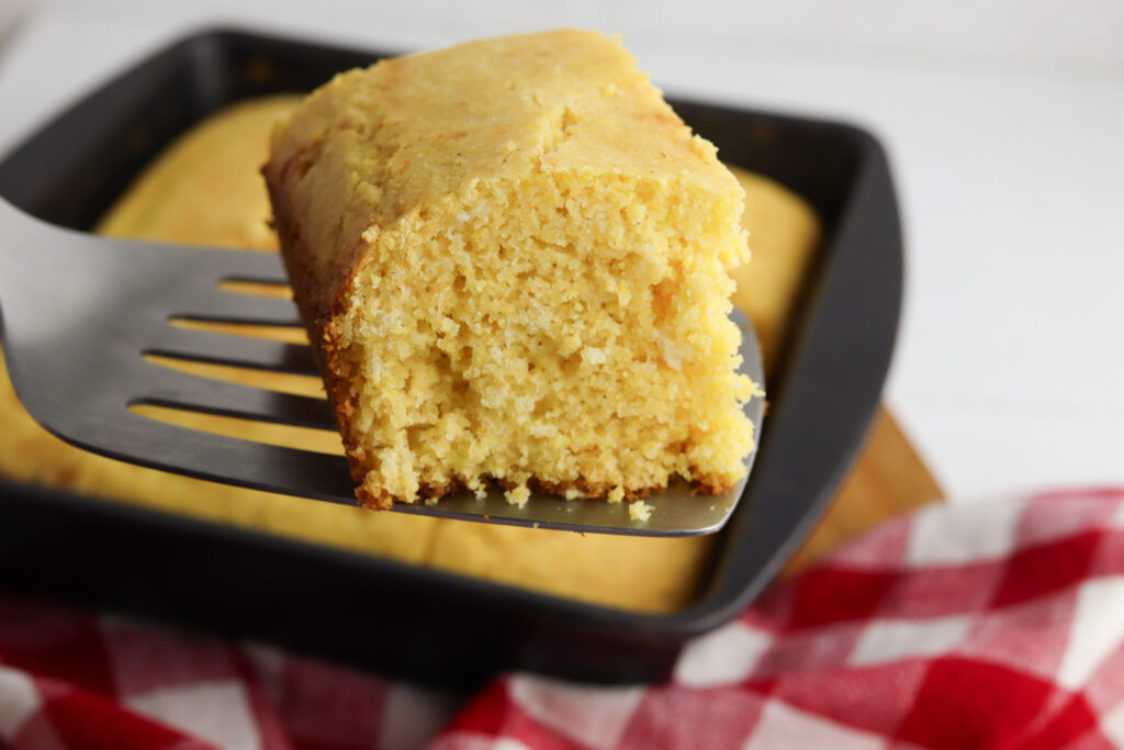 Honey Butter Cornbread Recipe being served for dinner.