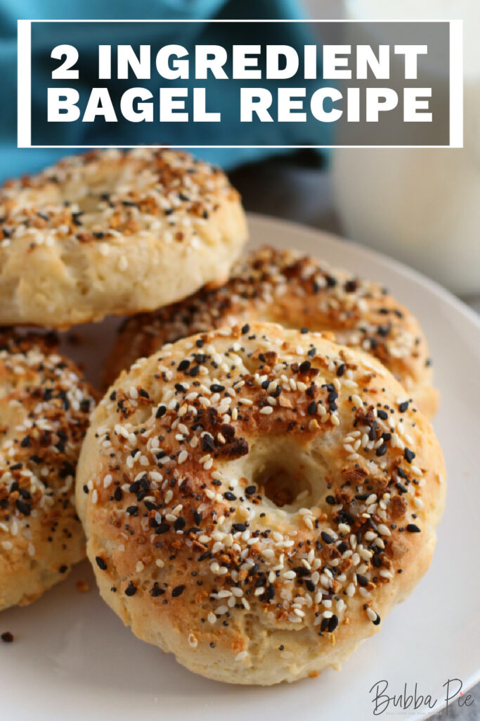 2 ingredient bagel recipe pin 1