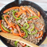 Add Bell Peppers to cheesesteak sloppy joes