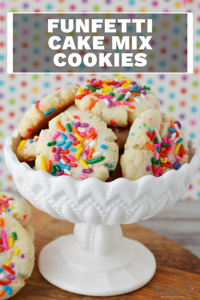 Funfetti Cake Mix Cookies Pin 1