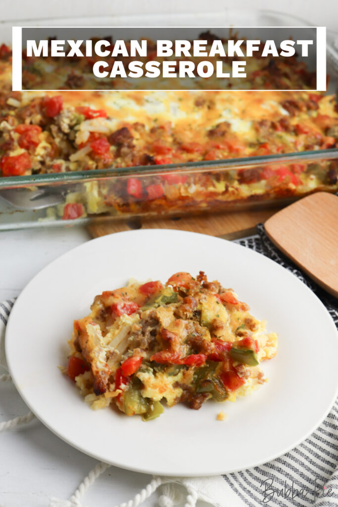 Mexican Breakfast Casserole Pin 1