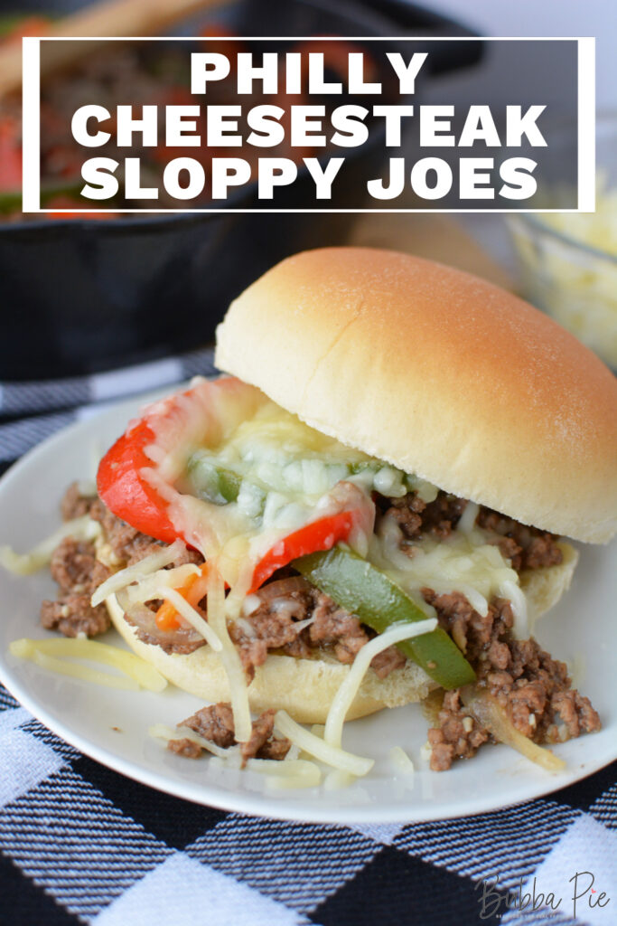 Philly Cheesesteak Sloppy Joes Pin 1