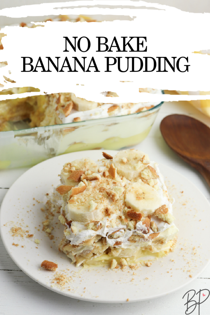 No Bake banana Pudding Pin 1