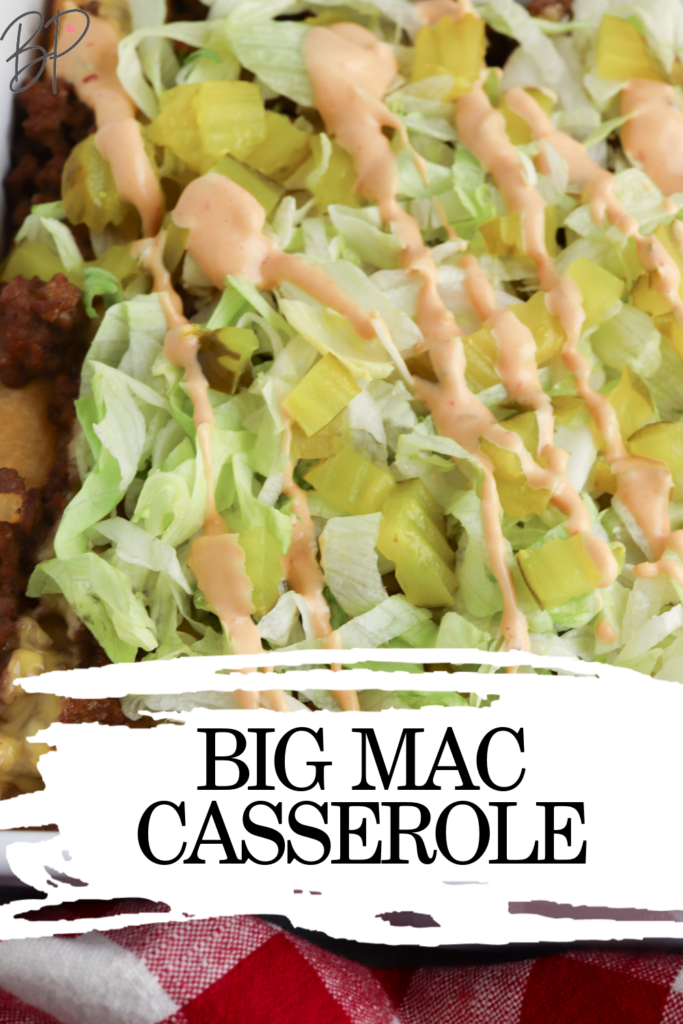 Big Mac Casserole Pin