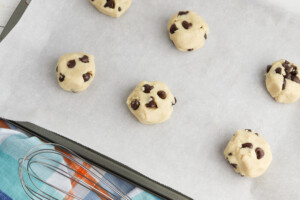 Drop dough on cookie sheet
