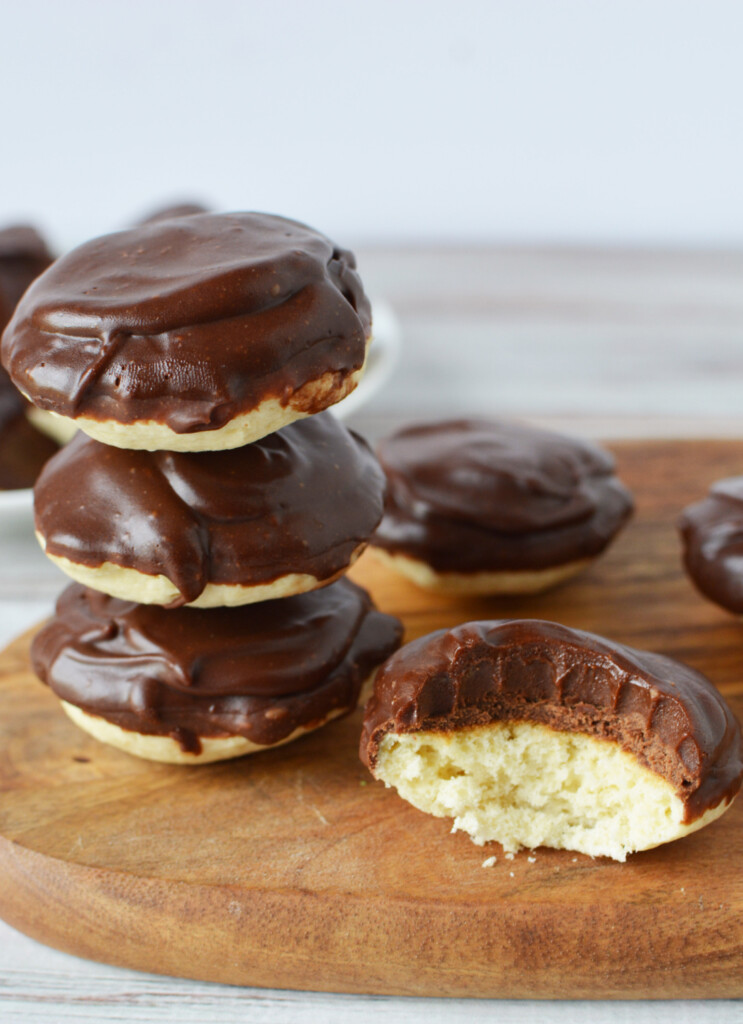 Copycat Berger Cookies with chocolate icing