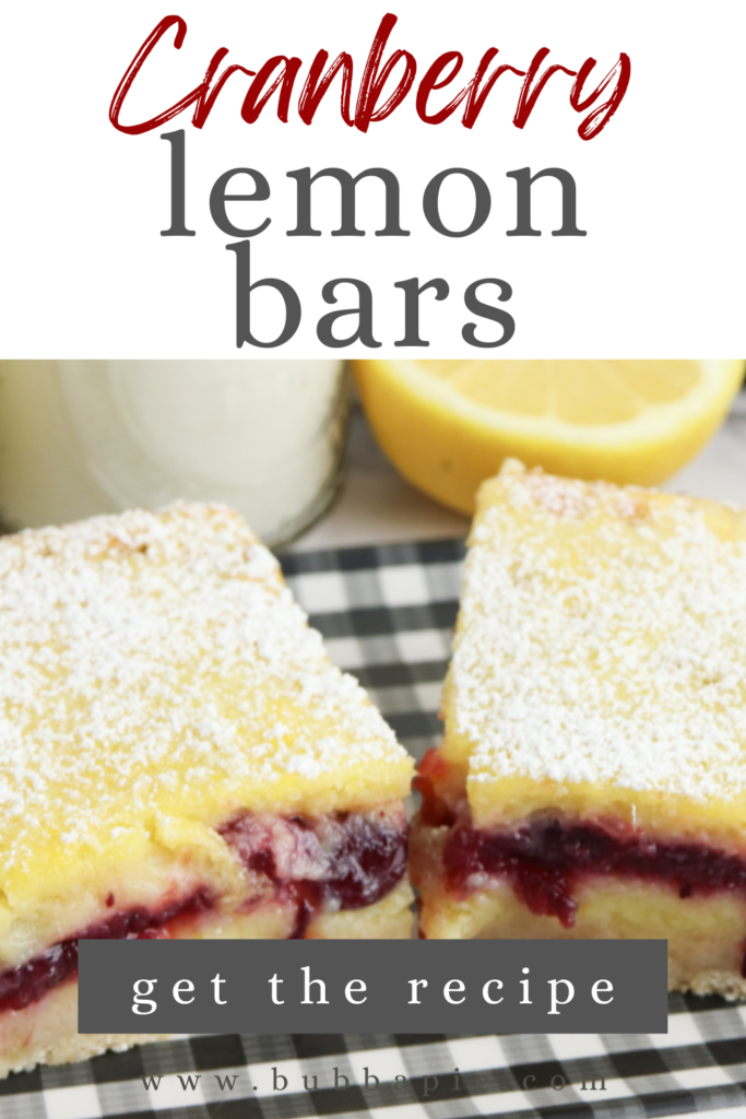 Cranberry Lemon Bars Pin