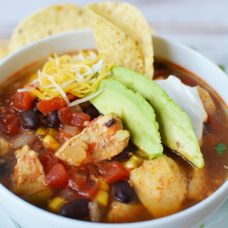 Crock Pot Chicken Tortilla Soup