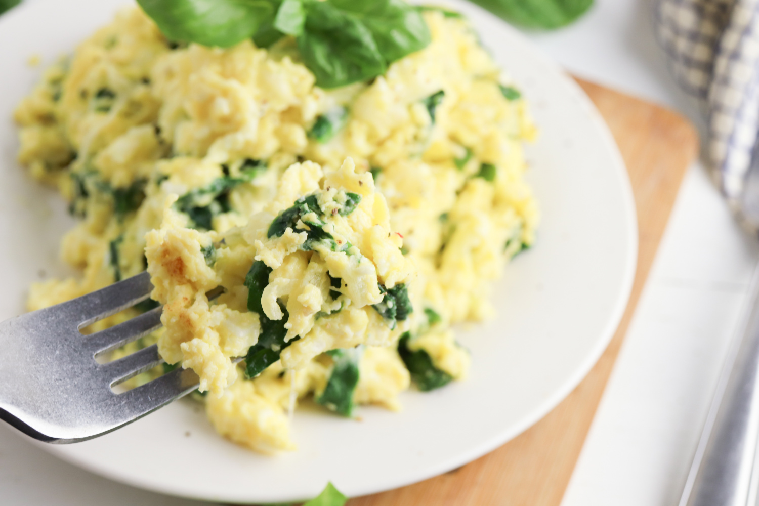 spinach with eggs