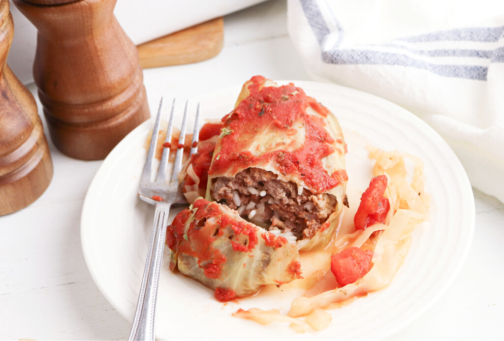 Traditional Cabbage Rolls with tomato sauce