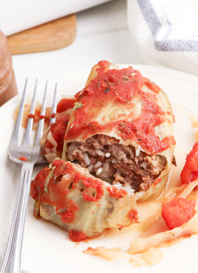 Traditional Cabbage Rolls with tomato sauce