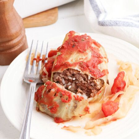 Traditional Cabbage Rolls with tomato sauce