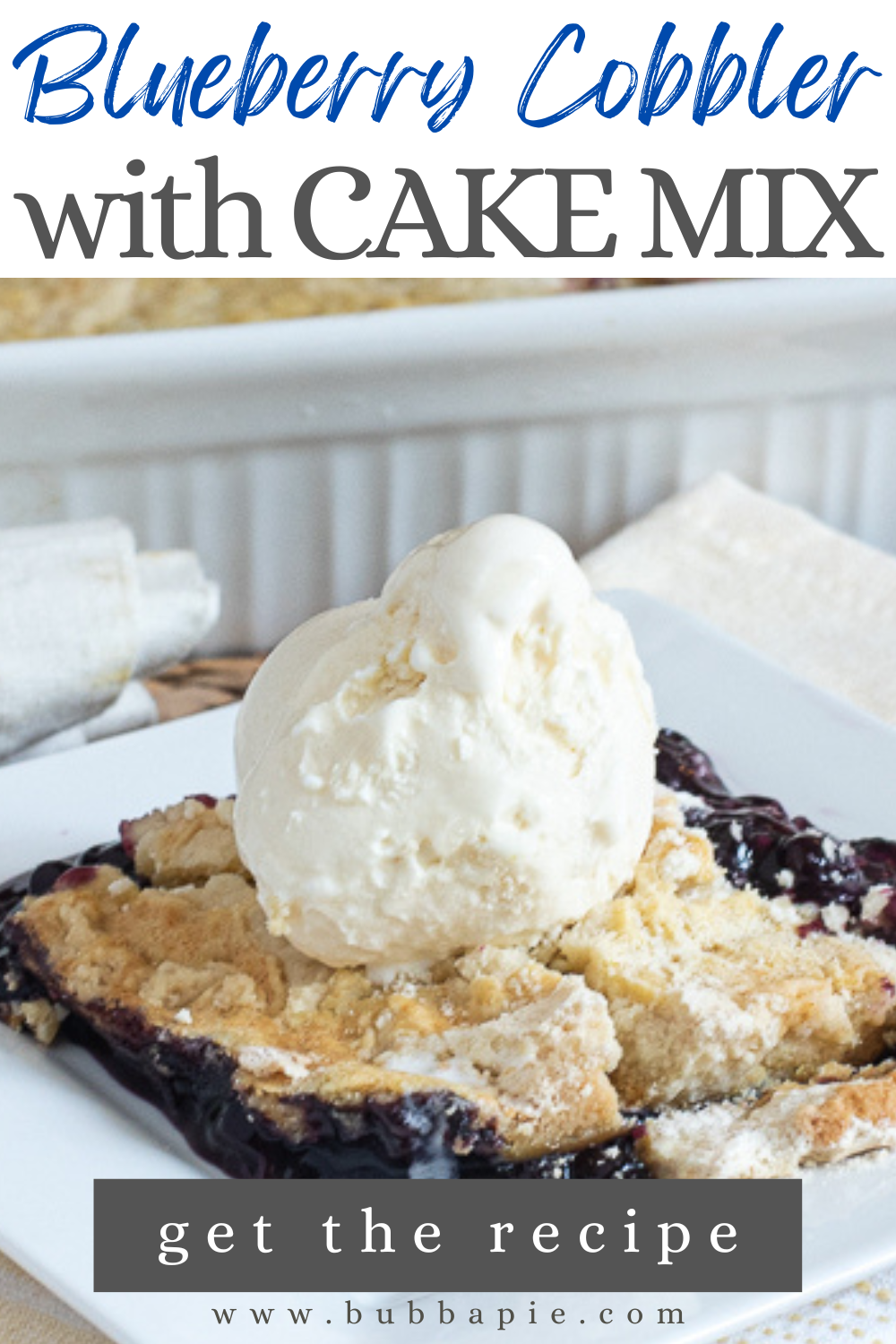 Blueberry Cobbler with Cake Mix Pin