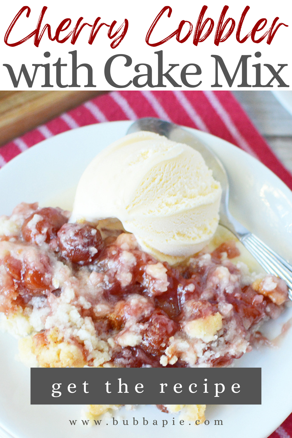 Cherry Cobbler with Cake Mix Pin