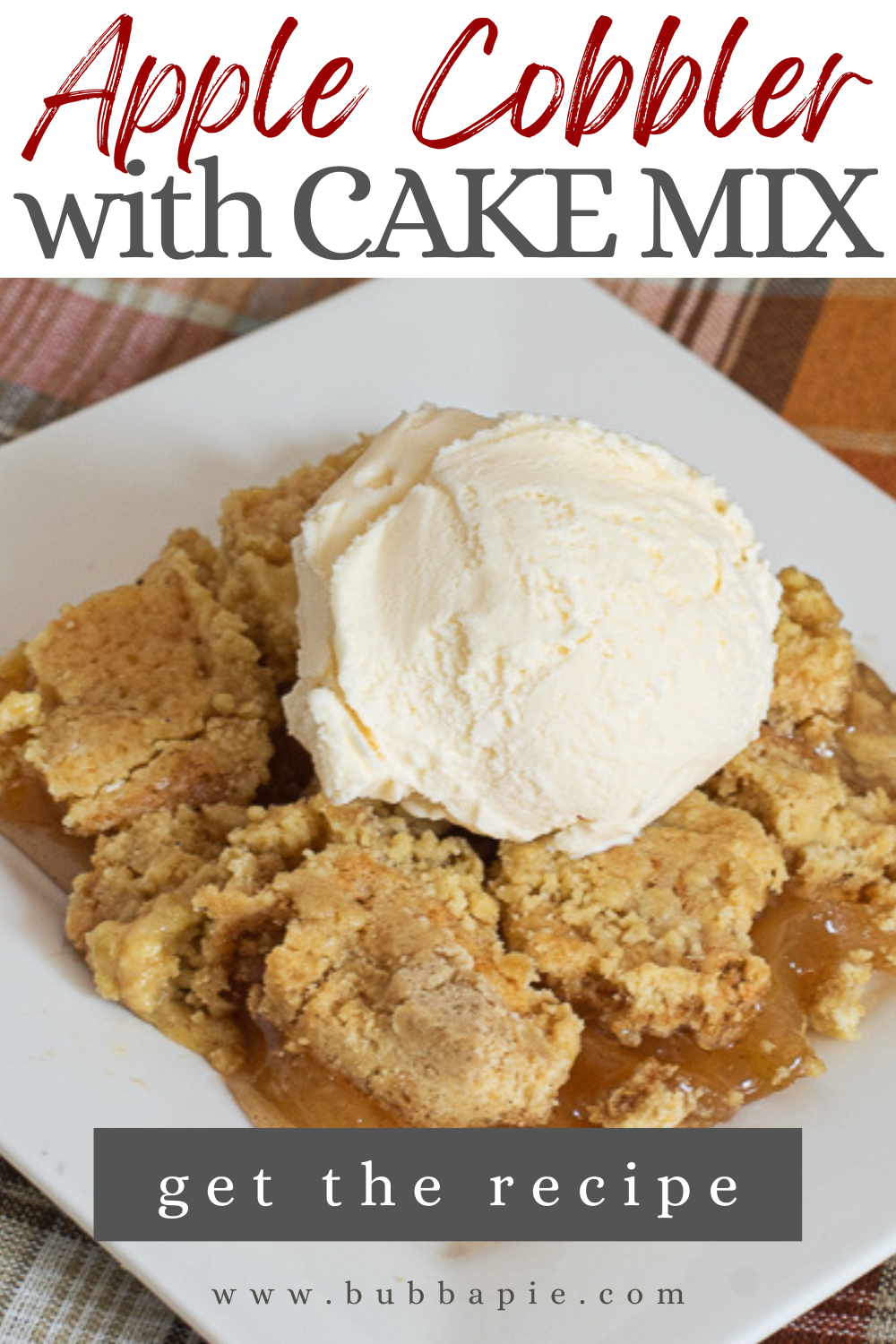 Apple Cobbler with Cake Mix pin