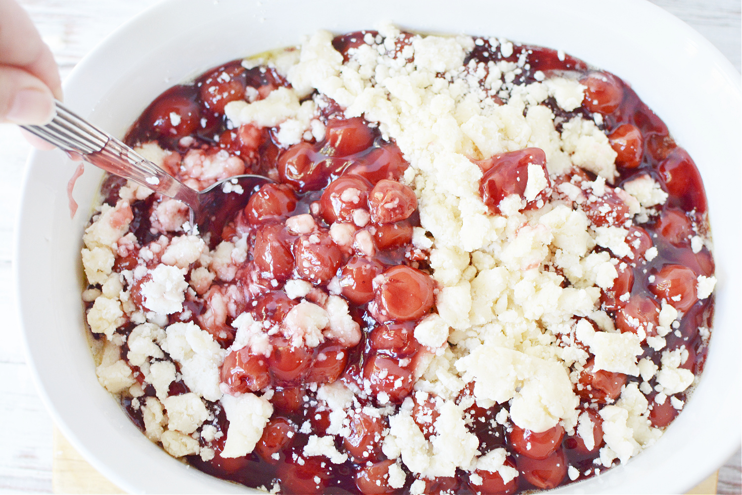 Cherry Cobbler with Cake Mix BubbaPie