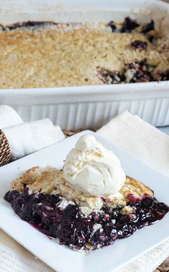 Blueberry Cobbler with Cake Mix BubbaPie