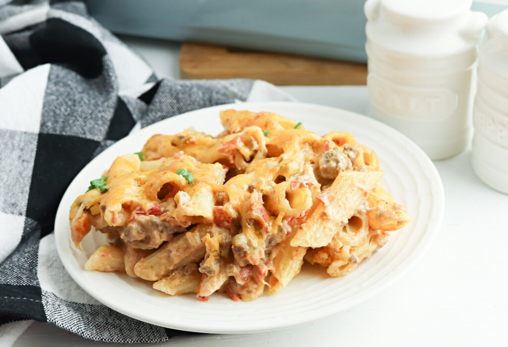 cheesy taco pasta casserole