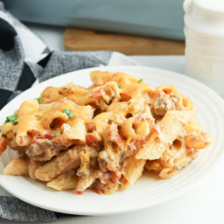 cheesy taco pasta casserole