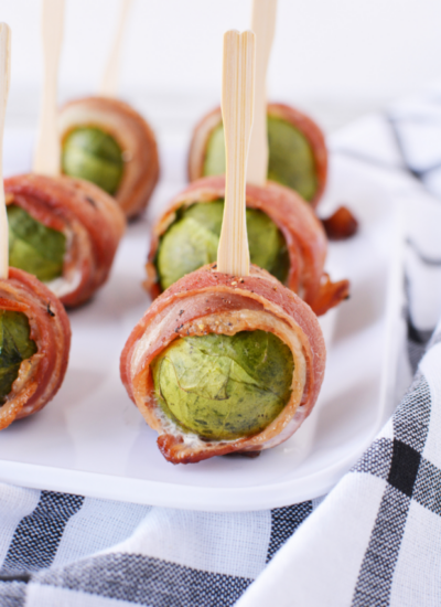 Bacon wrapped brussel sprouts cover image
