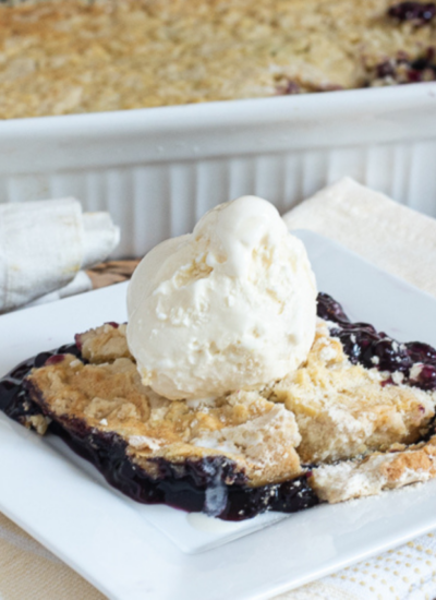 Blueberry Cobbler with cake mix cover image