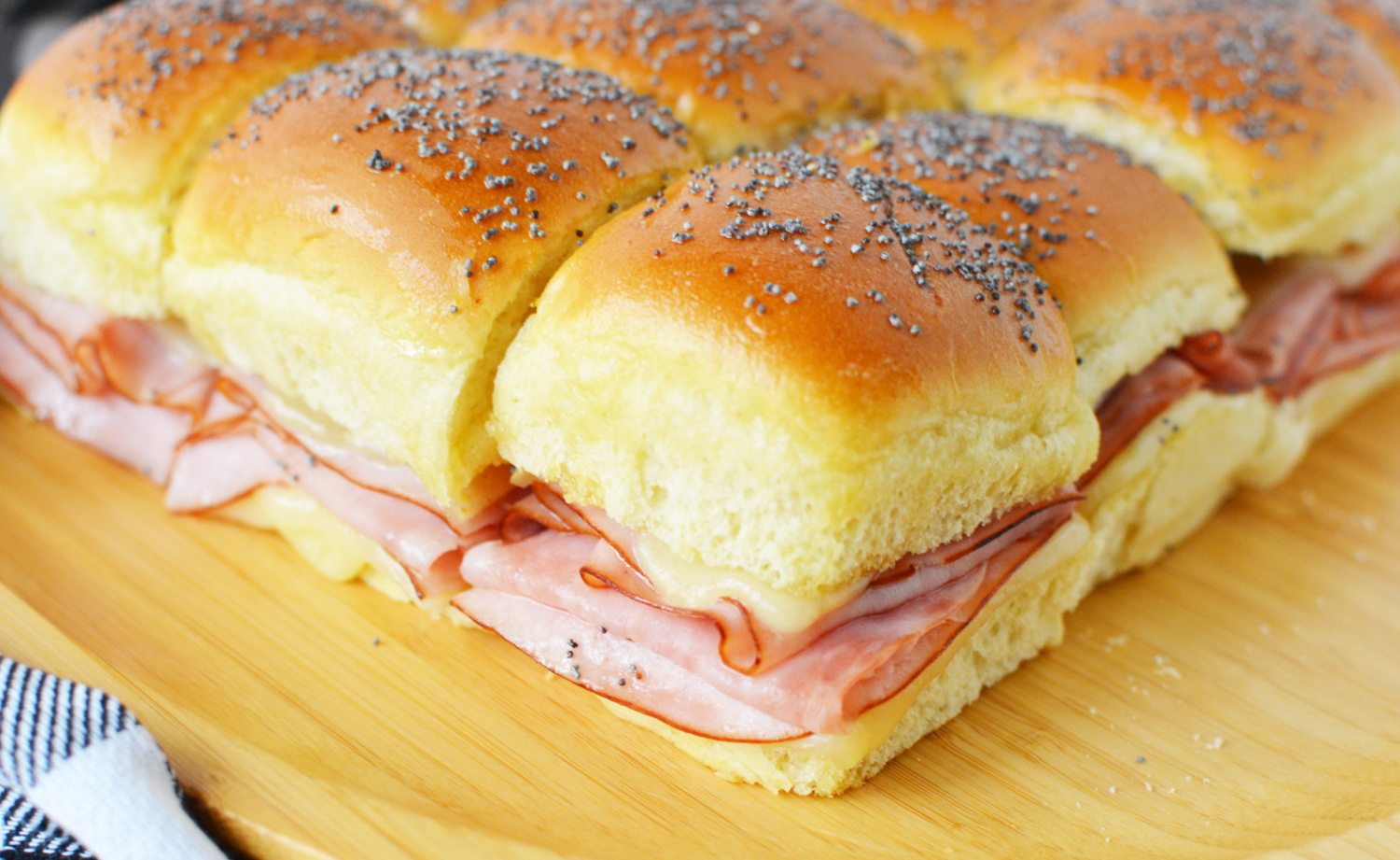 Hot Ham and Cheese Sliders - BubbaPie