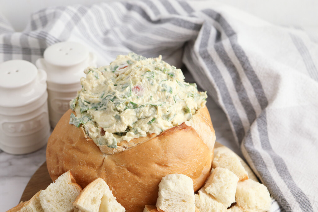 Knorr Spinach Dip in a bread bowl