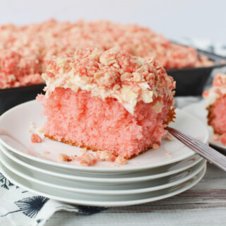 Strawberry Crunch Ice Cream Cake