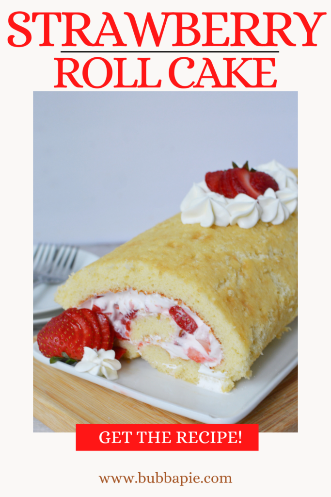 Strawberry Roll Cake Pin