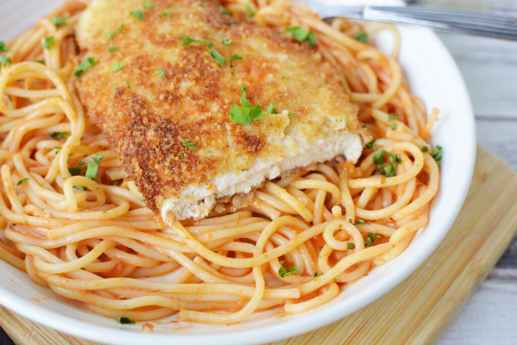 easy crusted chicken romano