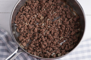 Brown Ground Beef with onion
