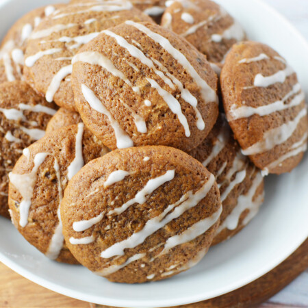 Hermit Cookies on a white plate