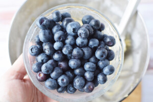 fold in blueberries