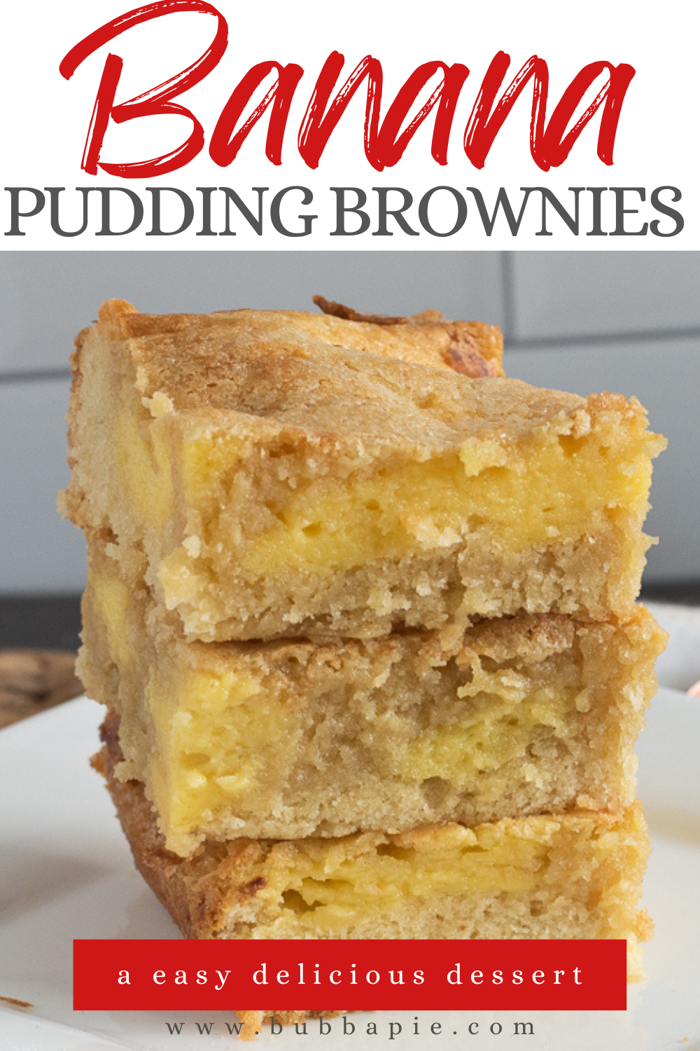 Banana Pudding Brownies Pin