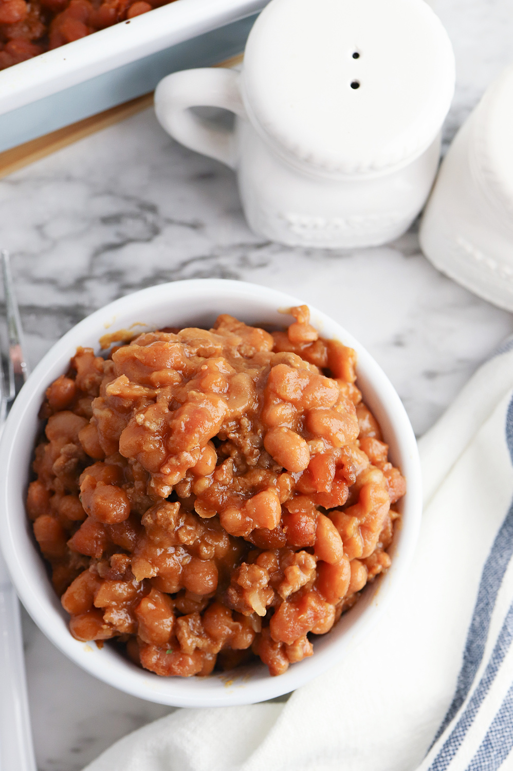 Easy Baked Beans with ground beef