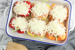 top peppers with cheese.