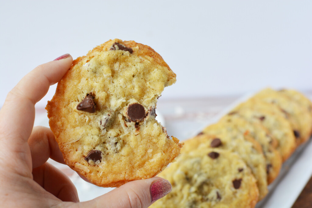 easy coconut chocolate chip cookies