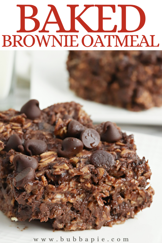 Baked Brownie Oatmeal Pin