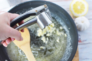 stir in garlic.