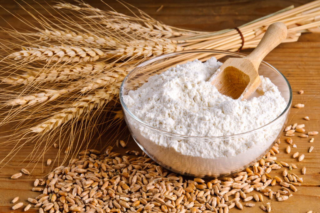 Wheat, grain and flour
