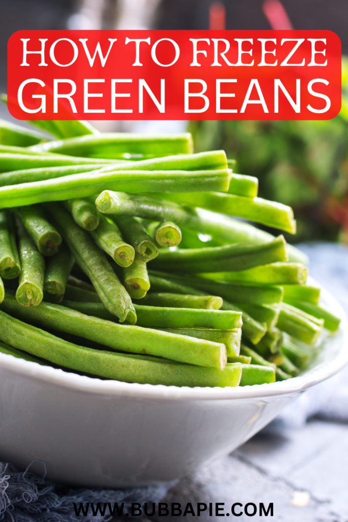 How To Freeze Green Beans Pin