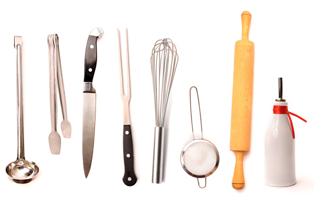 Set of high quality kitchen utensils