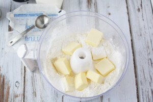 Add butter to food processor