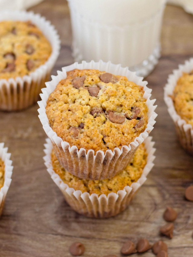 CHOCOLATE CHIP BREAKFAST MUFFINS - BubbaPie
