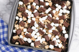 top with smores