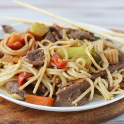 How to make beef lo mein
