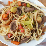 easy beef lo mein